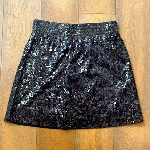 Garnet Hill sequined mini skirt